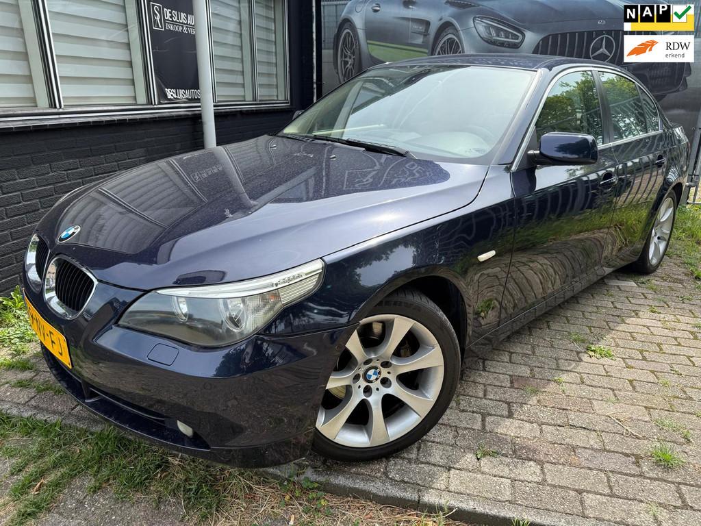 BMW 5-serie 530i Executive Youngtimer Leer Navi Vol, Auto's, BMW, Automaat, Achterwielaandrijving, Gebruikt, Beige