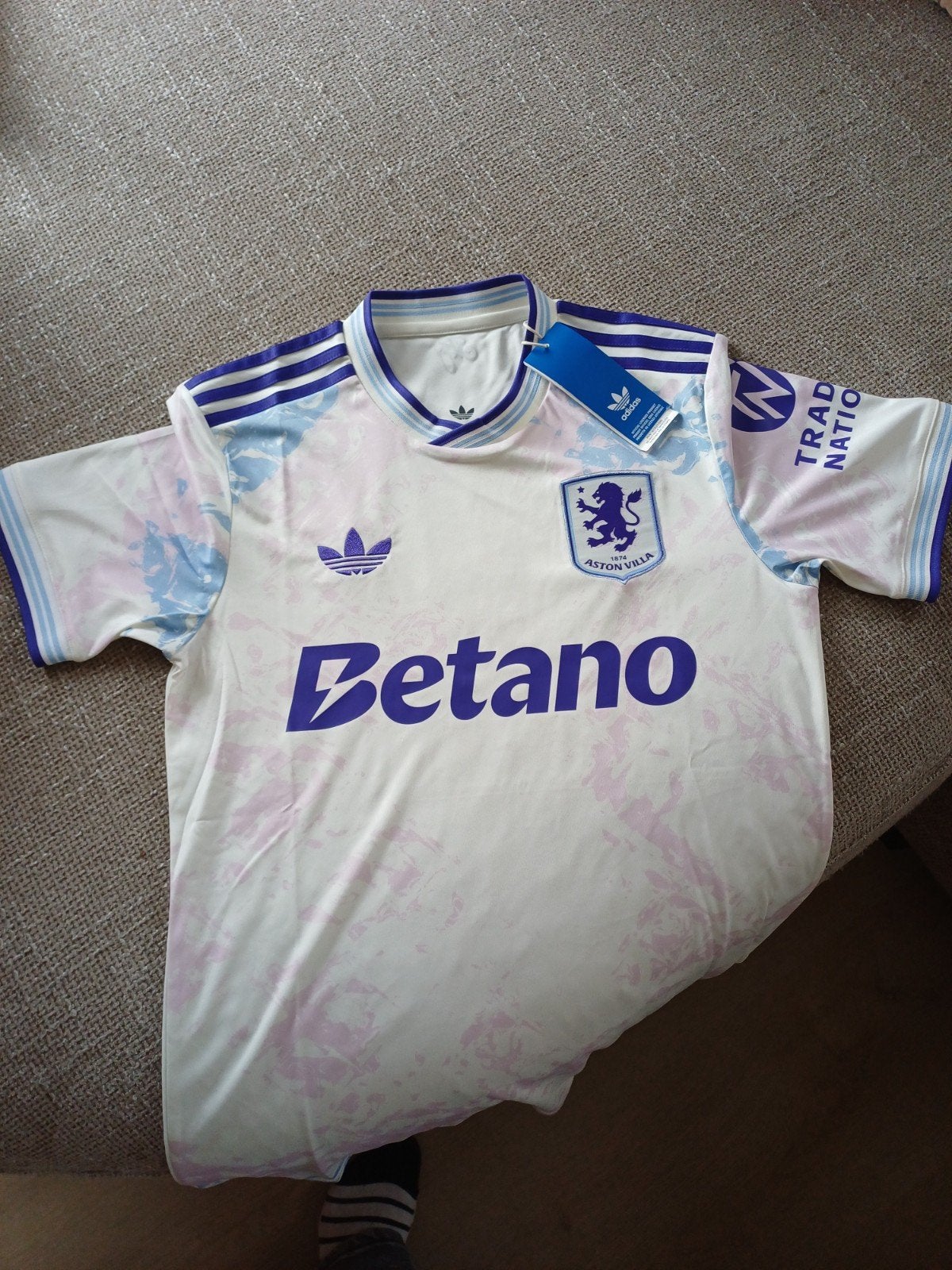 Adidas Aston Villa FC 2025/26 3e shirt wit XS nieuw, Wit, Nieuw, Ophalen of Verzenden, Adidas