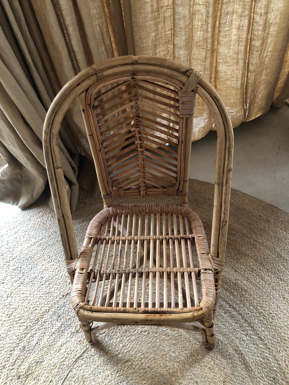 Rotan kinderstoeltje kinderkamer, Ophalen