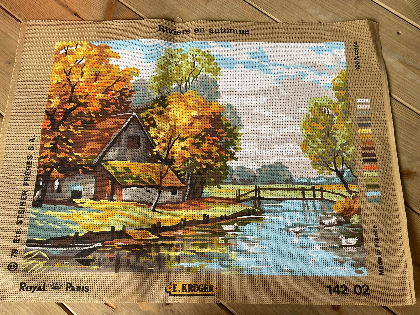 Borduurstramien Royal Paris 100% katoen Kruger 45 x 60 cm., Ophalen of Verzenden, Zo goed als nieuw, Handborduren, Patroon