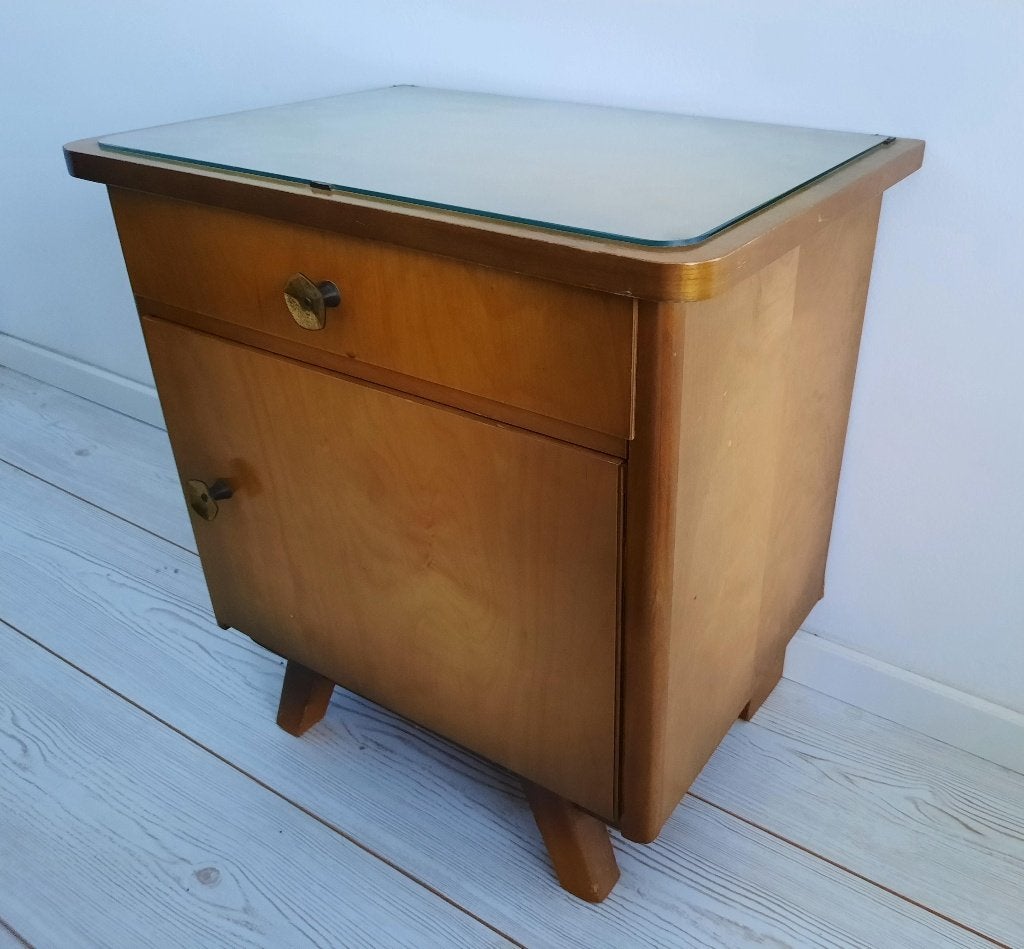 Elegante Vintage Nachtkastjes en Kaptafel, Huis en Inrichting, Ophalen, Gebruikt, 45 tot 65 cm, Minder dan 55 cm