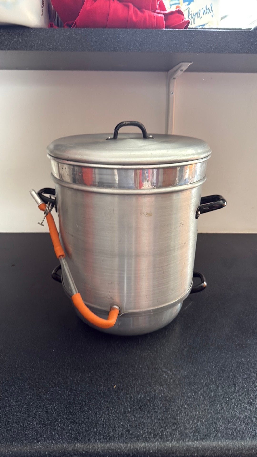 Weck sappan sapketel, Huis en Inrichting, Gebruikt, Aluminium, Ophalen of Verzenden, Overige merken
