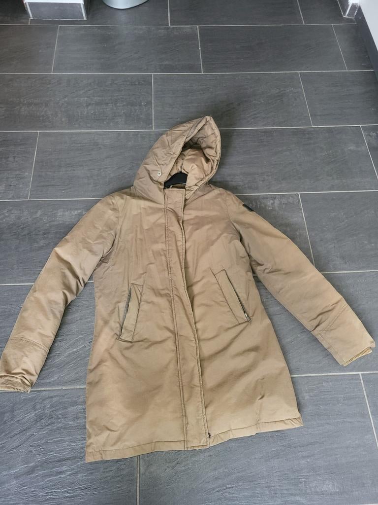 Stijlvolle Gewatteerde Jas met Capuchon - Maat M, Maat 38/40 (M), The Sting, Beige, Ophalen of Verzenden