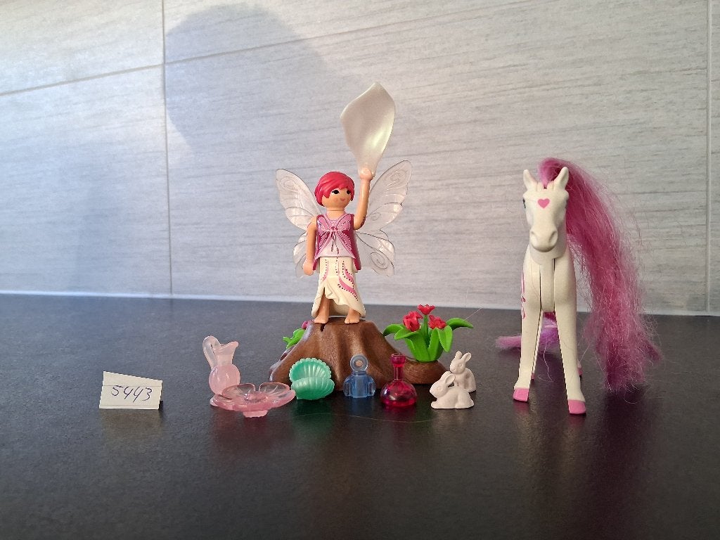Playmobil 5443 Fee met paard, Gebruikt, Complete set, Ophalen of Verzenden, Princess