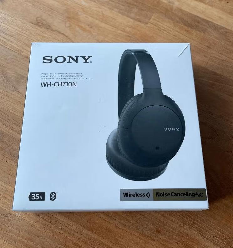 Sony WH-CH710N Wireless ANC Headset - Zwart - NIEUW IN DOOS, Computers en Software, Headsets, Nieuw, Ophalen of Verzenden, Draadloos