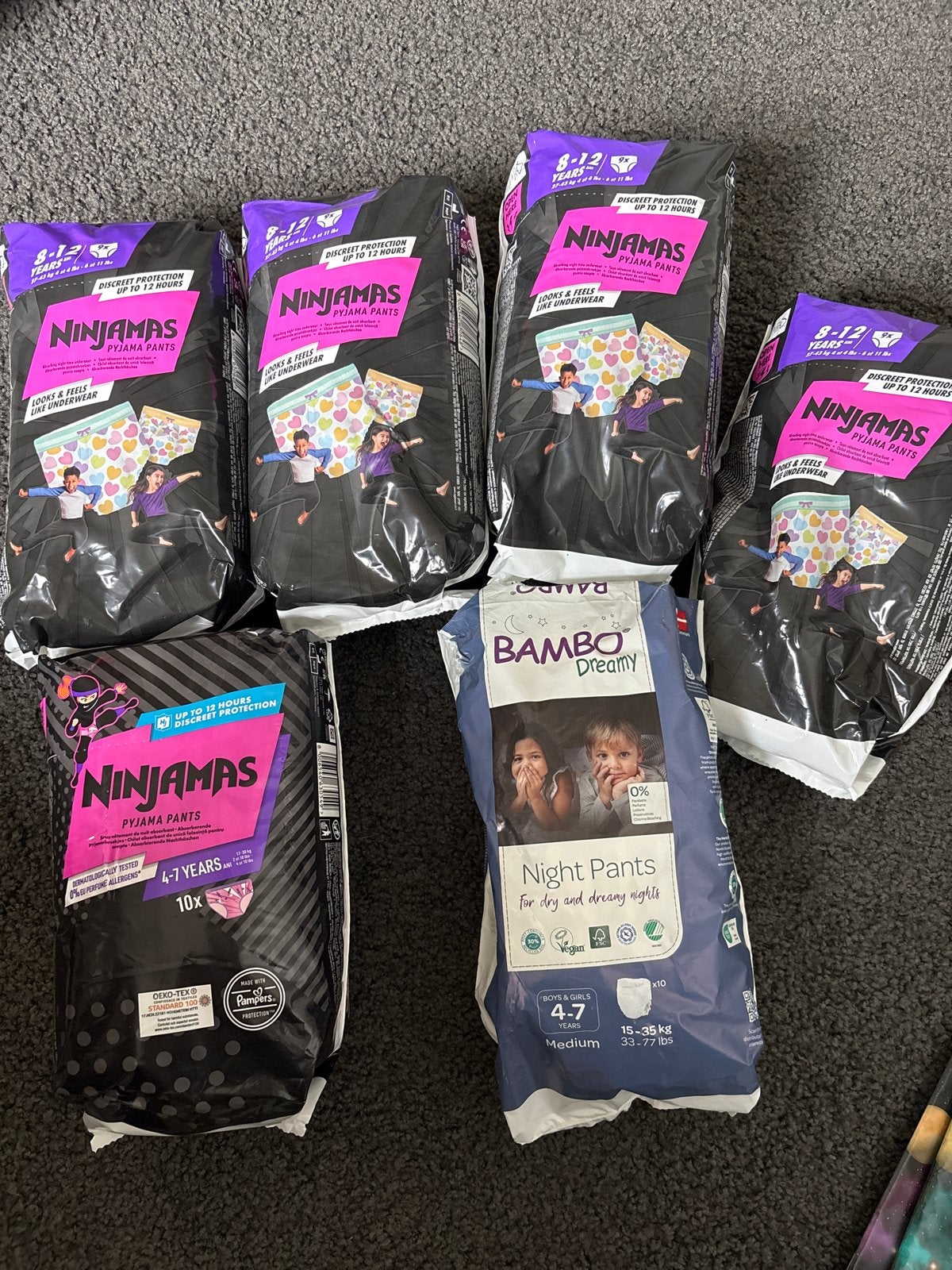 Ninjama's en Bambo Dreamy Pyjamabroekjes (diverse maten), Ophalen of Verzenden, Nieuw