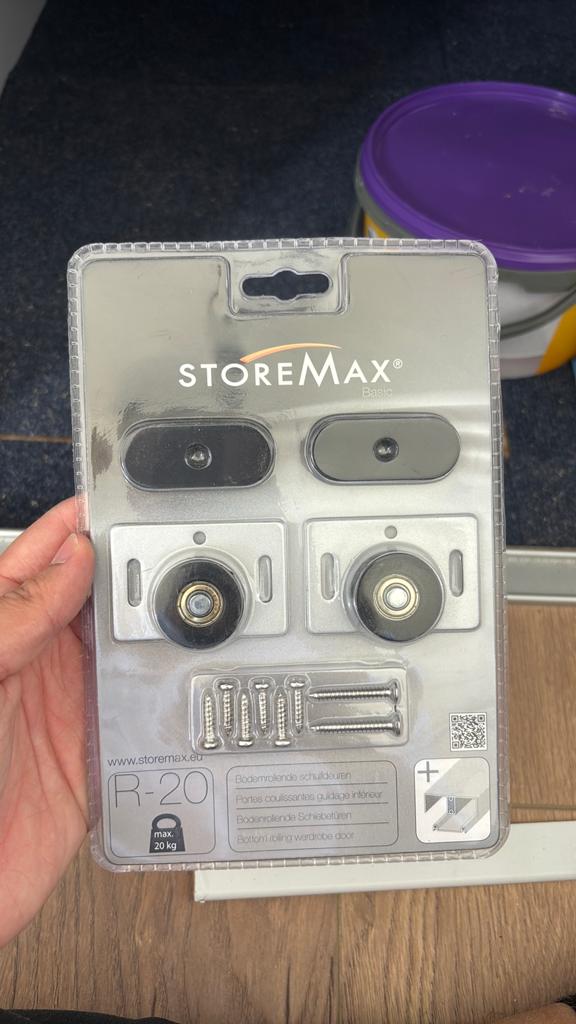 Storemax wielenset schuifdeur R20, Doe-het-zelf en Verbouw, Hang- en Sluitwerk, Ophalen of Verzenden, Nieuw