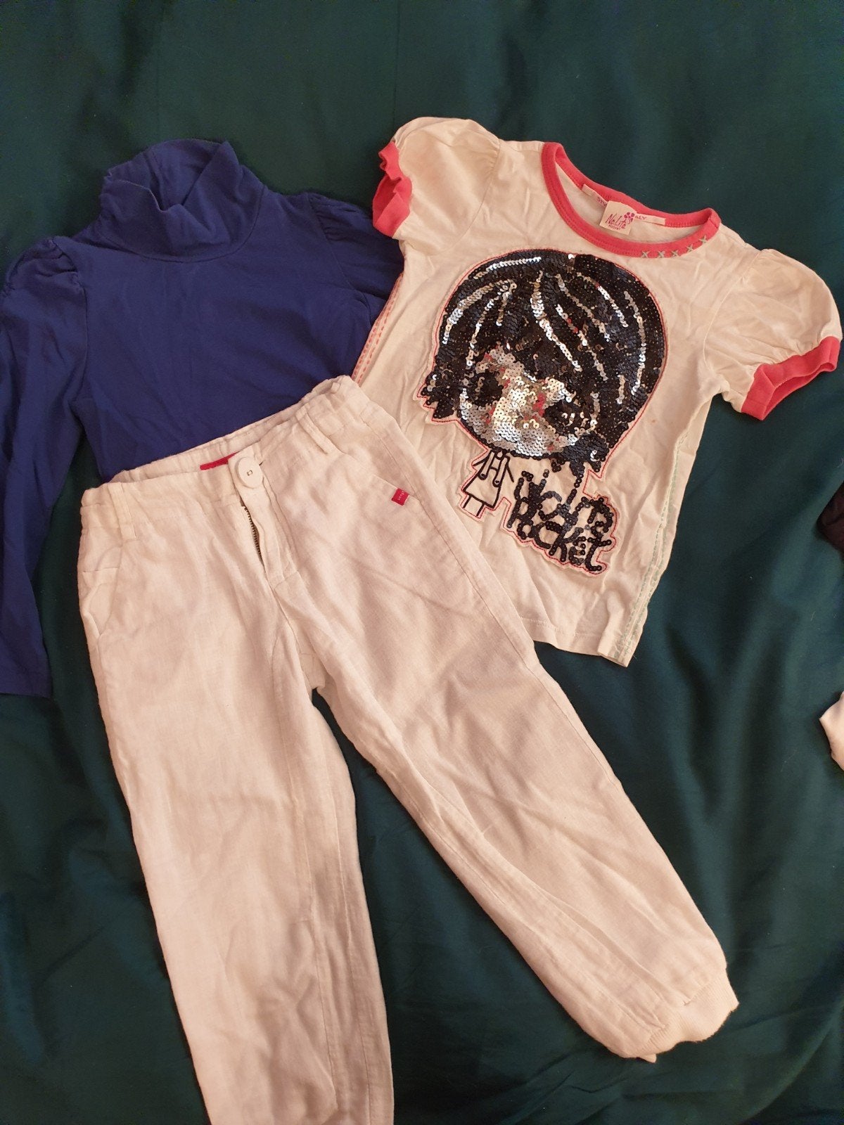Bengh, Nolita en Jilly. broek shirt en longsleeve 98 104, Ophalen, Zo goed als nieuw, Meisje
