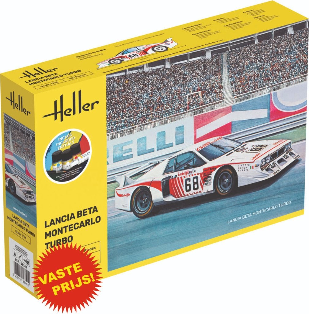 Lancia Beta Montecarlo Turbo Starter Kit (Heller 56741) 1/24, Hobby en Vrije tijd, Modelbouw | Auto's en Voertuigen, Auto, Groter dan 1:32