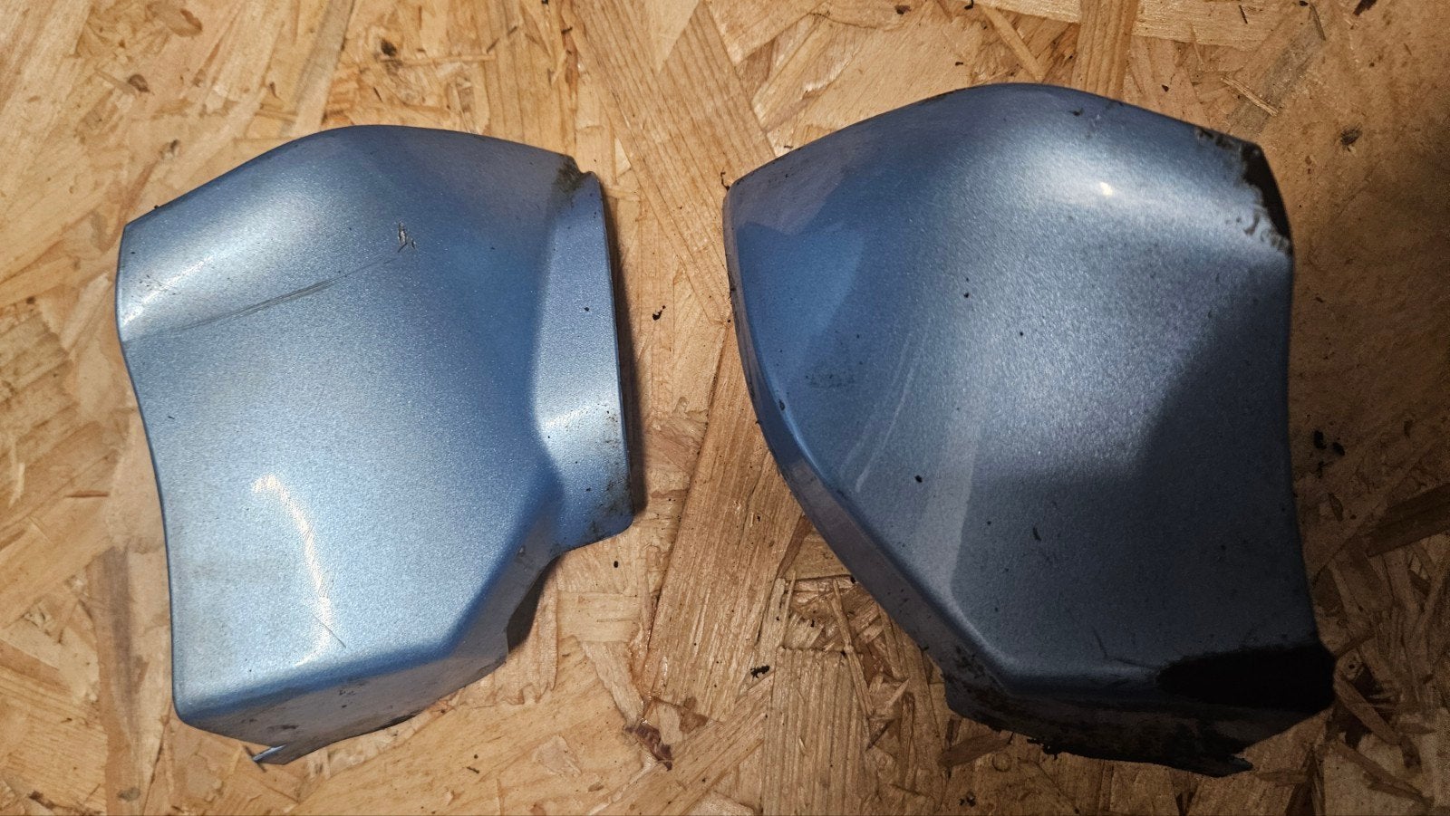 Vespa LX zijkappen - Lichtblauw (set), Ophalen of Verzenden, Gebruikt, Kap, Vespa