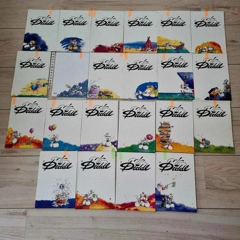 Diddl A5 # 201 tot 222, Ophalen of Verzenden, Diddl, Zo goed als nieuw, Papier, Kaart of Schrift