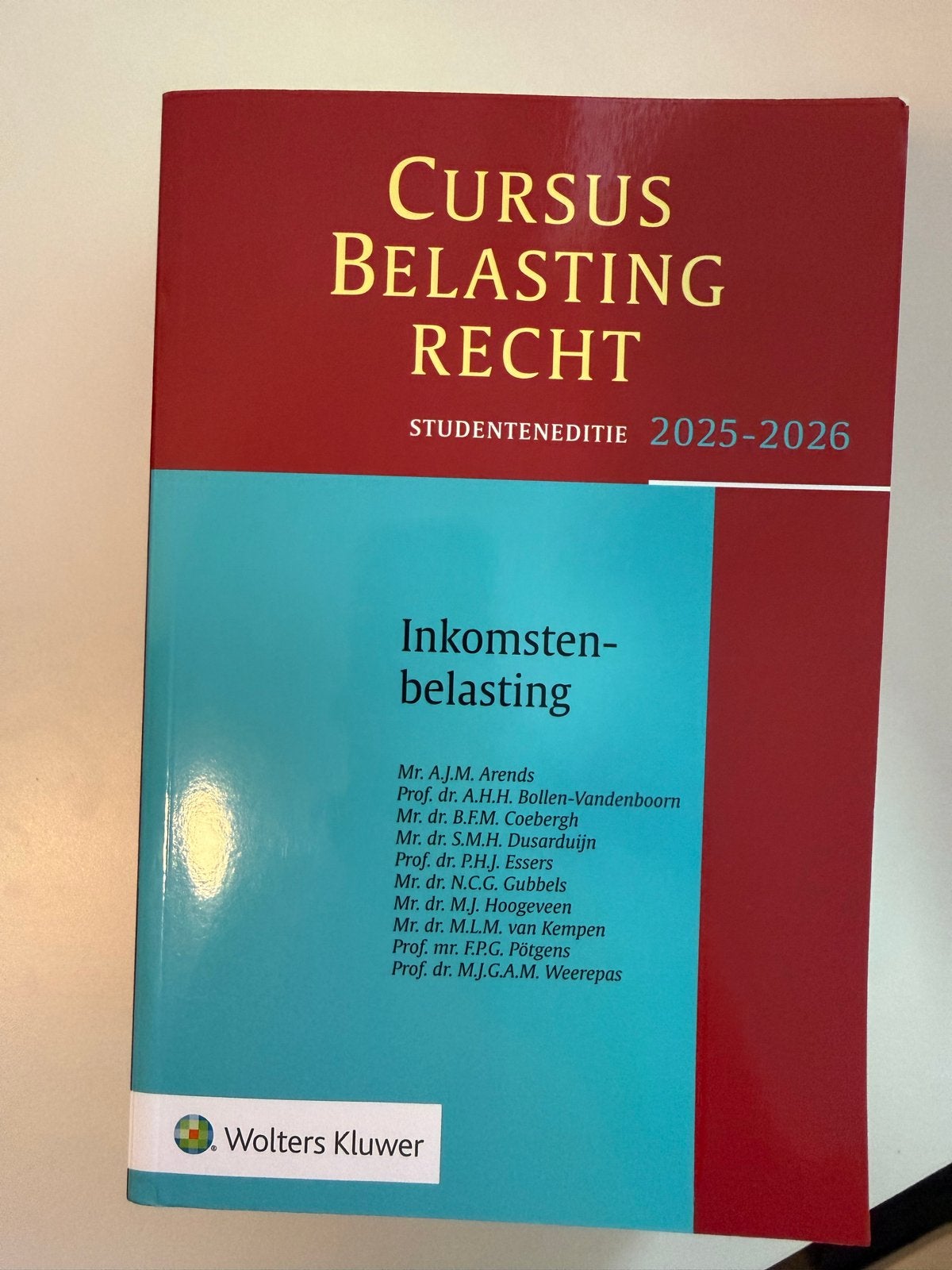 Cursus Belastingrecht: Inkomstenbelasting 2025-2026, Ophalen of Verzenden, Gamma, Nieuw, HBO