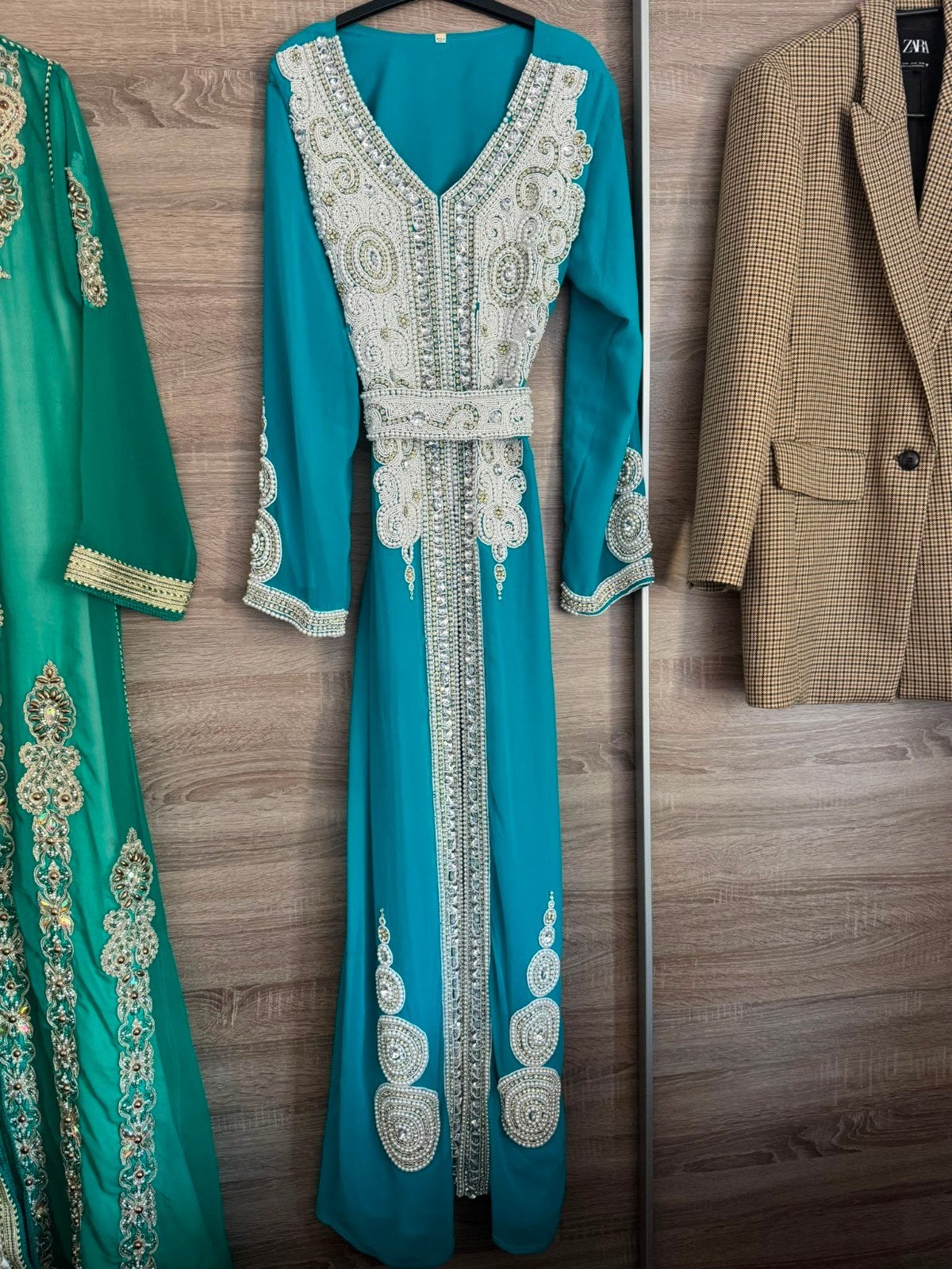 caftan takshita, Overige typen, Zo goed als nieuw, Groen, Ophalen