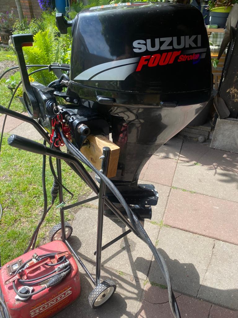 Suzuki 9.9pk 4takt kortstaart, Ophalen, Gebruikt, 5 tot 10 pk, Benzine