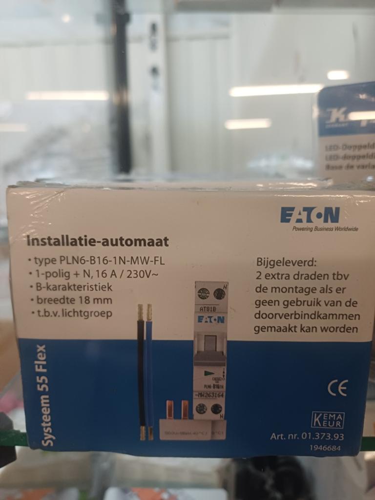 12stuks Eaton Installatie-automaat PLN6-B16-1N-MW-FL, Doe-het-zelf en Verbouw, Ophalen, Nieuw, Overige typen