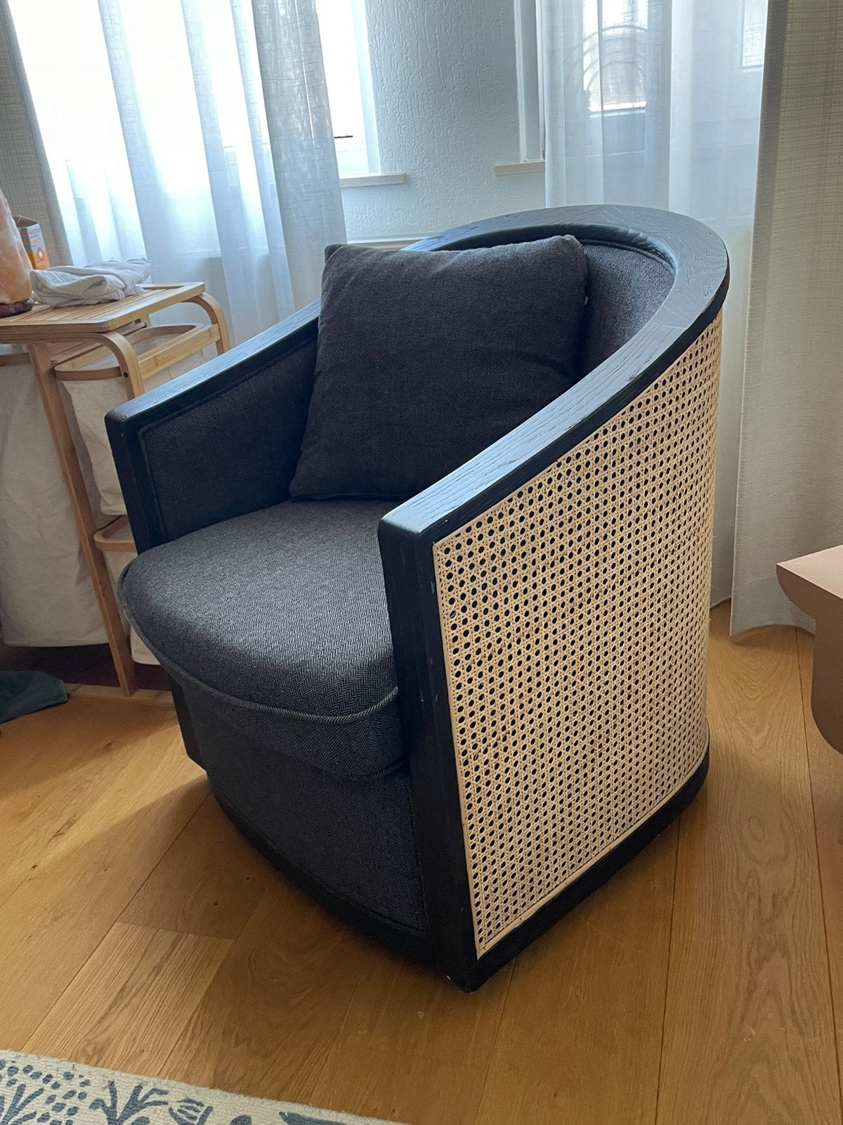 Fauteuil Dutchbone Amaron, Ophalen, 75 tot 100 cm, Zo goed als nieuw, 50 tot 75 cm