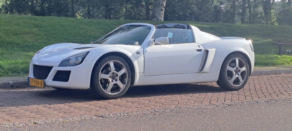 Opel Speedster 2.2 Targa 2002 wit, Auto's, Opel, Particulier, Speedster, Benzine, F, Cabriolet, Handgeschakeld, Geïmporteerd, Wit