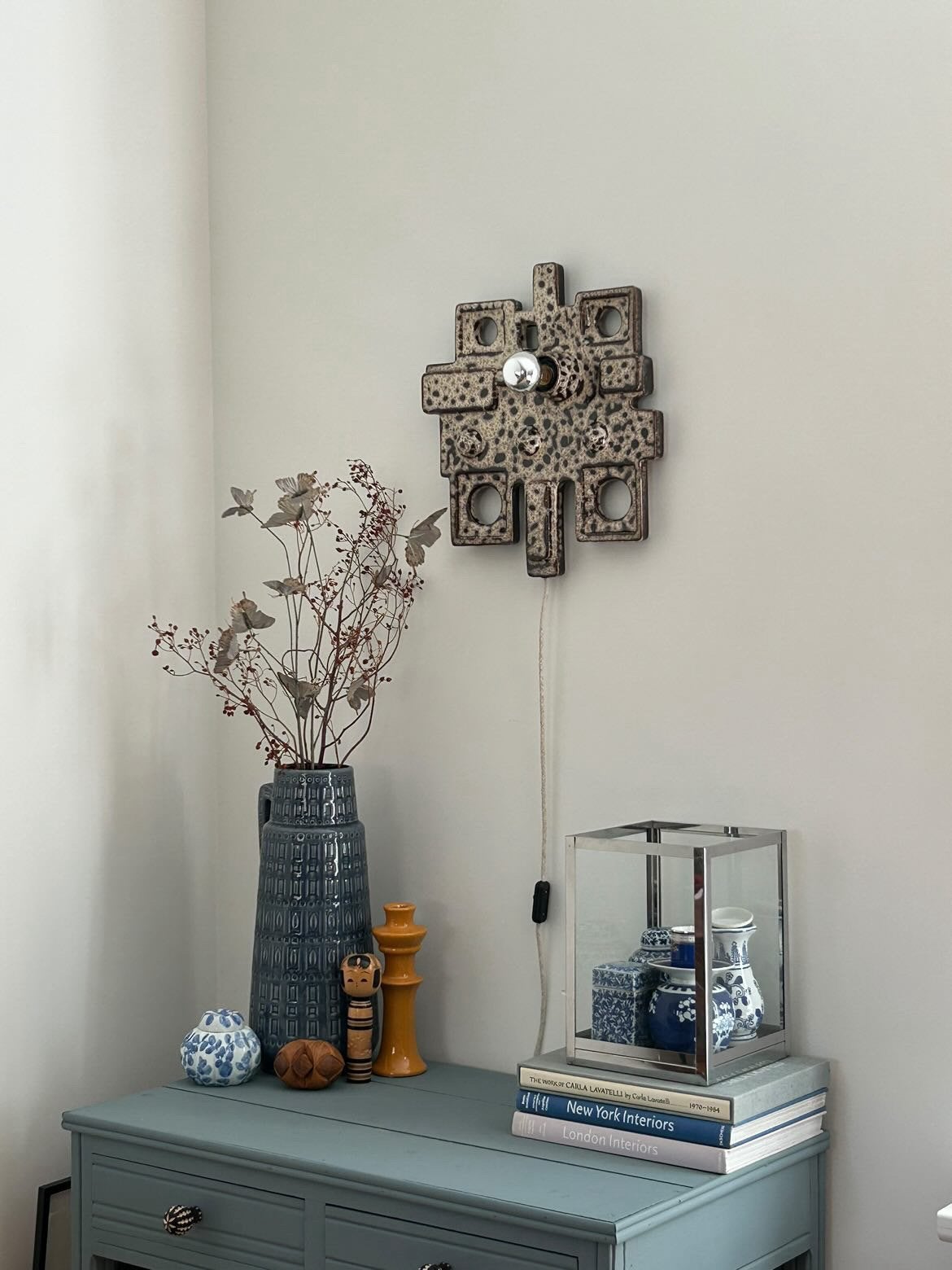 HK living wandlamp keramiek, Huis en Inrichting, Ophalen, Indirect licht, Keramiek, Zo goed als nieuw