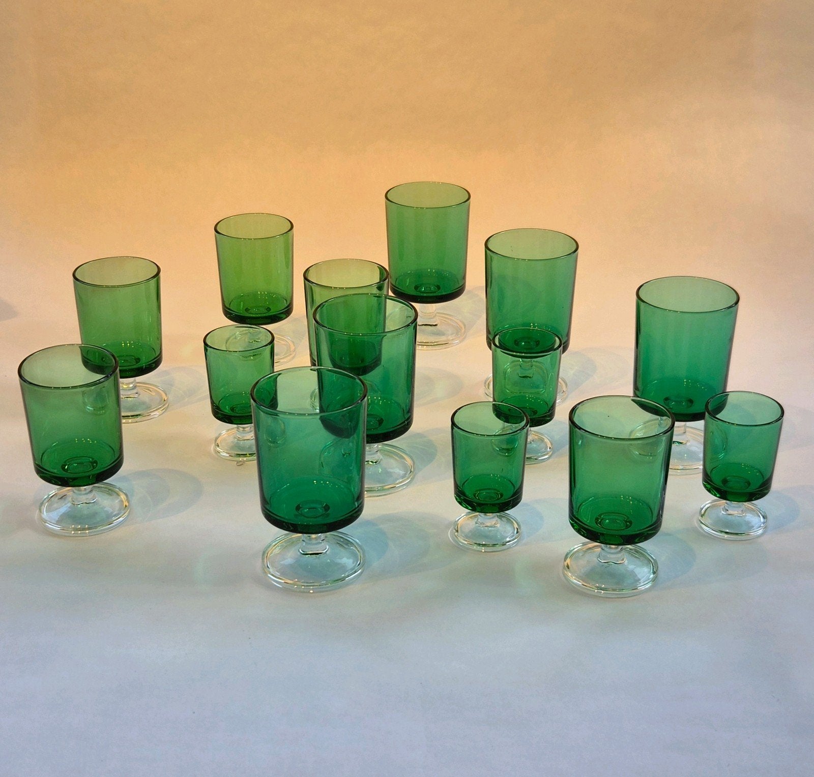 Vintage Luminarc Cavalier Glazen, Huis en Inrichting, Glas of Glazen, Gebruikt, Ophalen of Verzenden, Glas