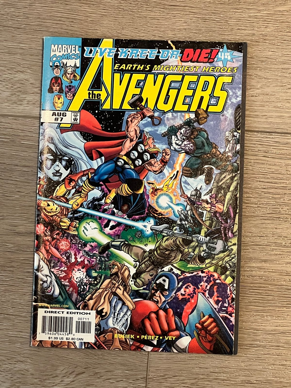 The Avengers #7 - Marvel Comics (augustus 1998), Boeken, Strips | Comics, Eén comic, Ophalen of Verzenden, Zo goed als nieuw