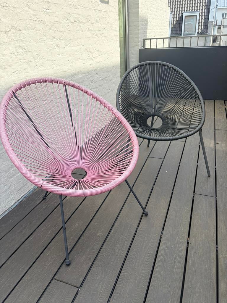 Acapulco stoel (balkon/tuin) ( evt ook als set ), Tuin en Terras, Tuinstoelen, Ophalen, Zo goed als nieuw, Kunststof