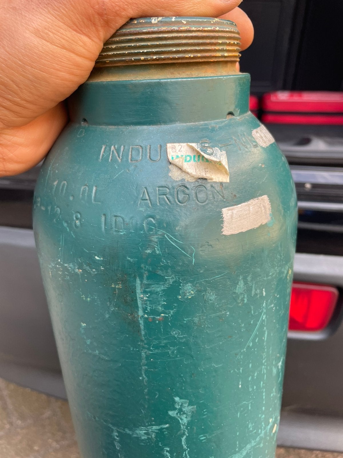 Argon gasfles 10L, Ophalen, Gebruikt, 250 ampère of meer, Tig