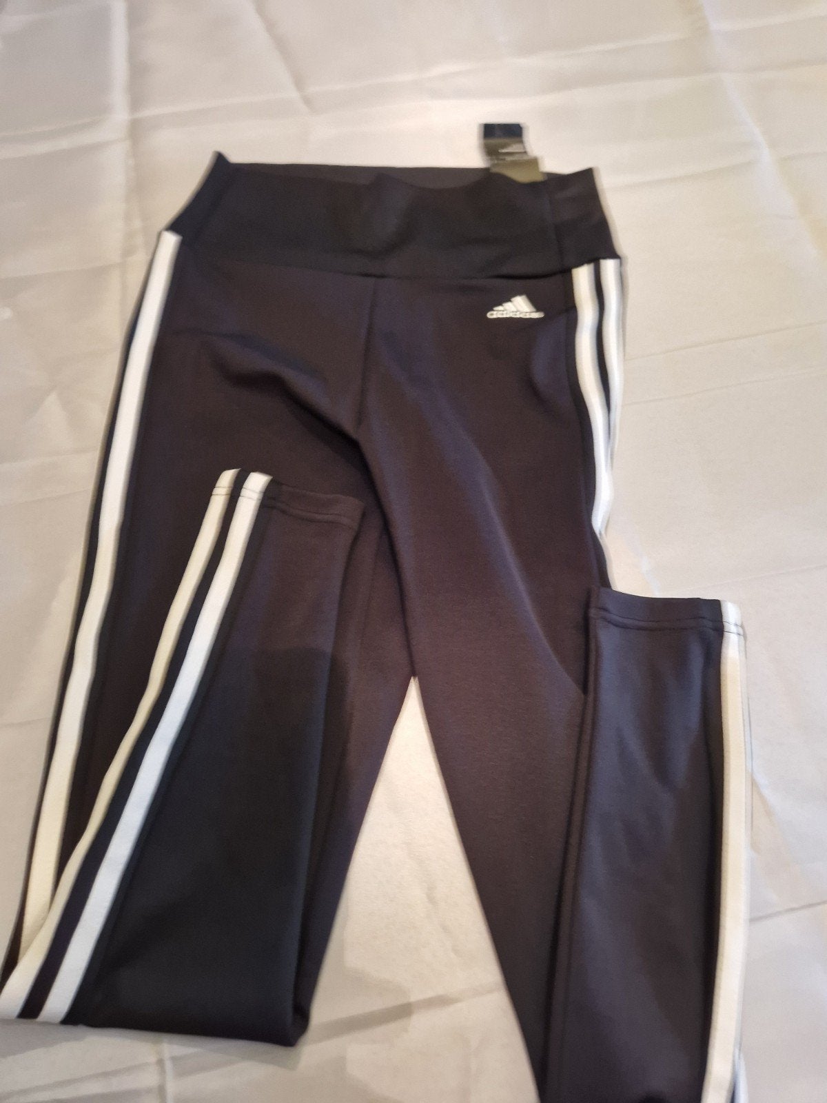 Adidas High Rise 7/8 Tights - Zwart met witte strepen, Adidas, Zwart, Nieuw, Ophalen of Verzenden