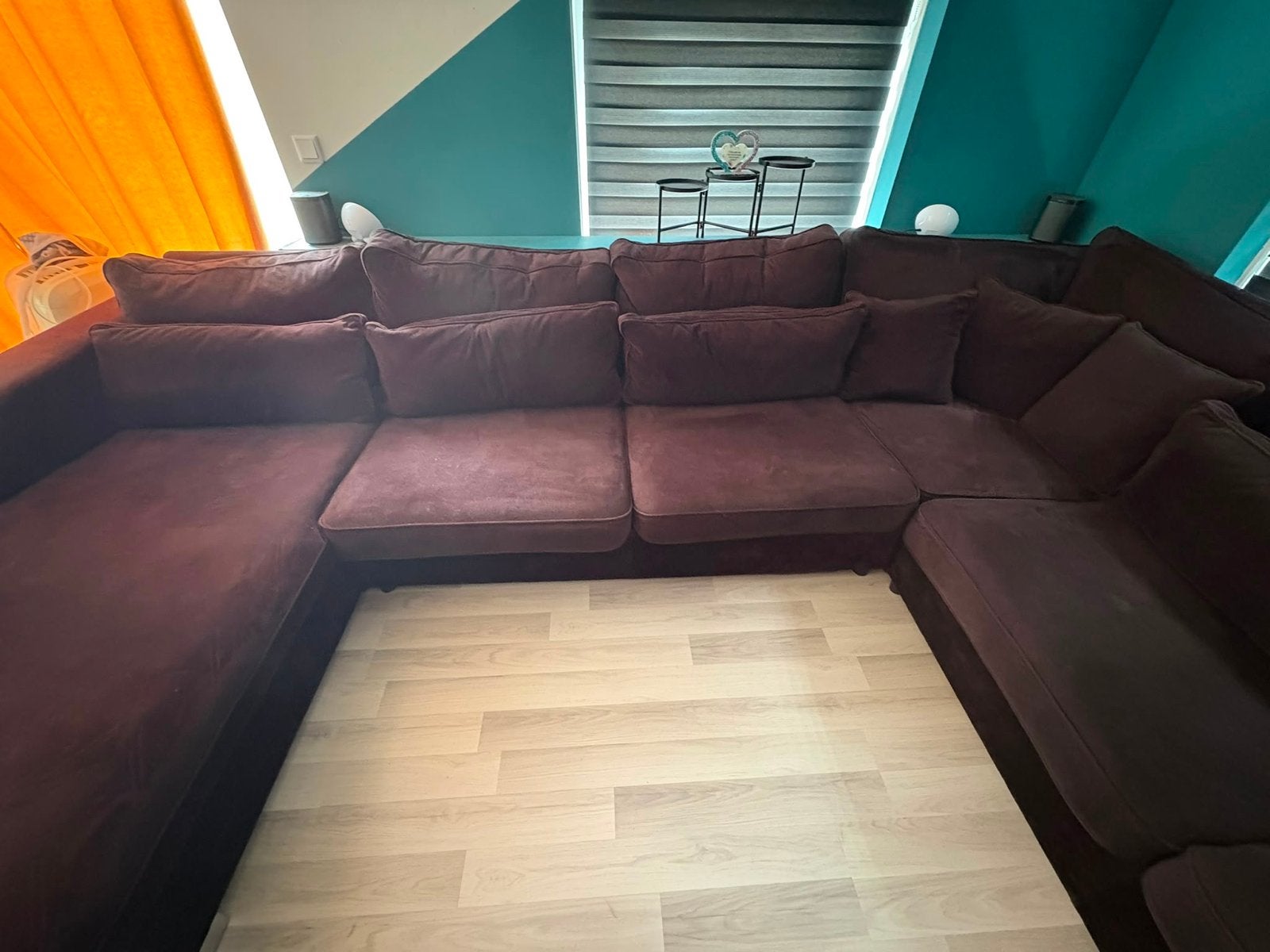 Groot bankstel van Decor Wonen Amsterdam - Moet snel weg!, Huis en Inrichting, Ophalen, Gebruikt, Hoekbank, 300 cm of meer