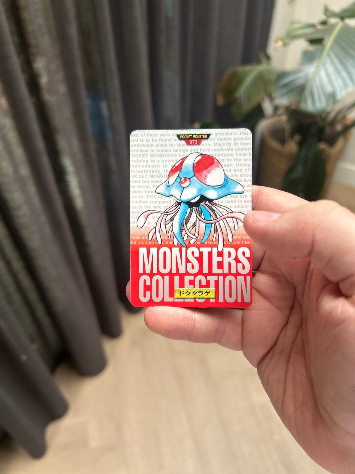 Tentacruel #73 Carddas 1996 Pokémon Kaart (Rood Versie), Ophalen of Verzenden, Gebruikt, Losse kaart