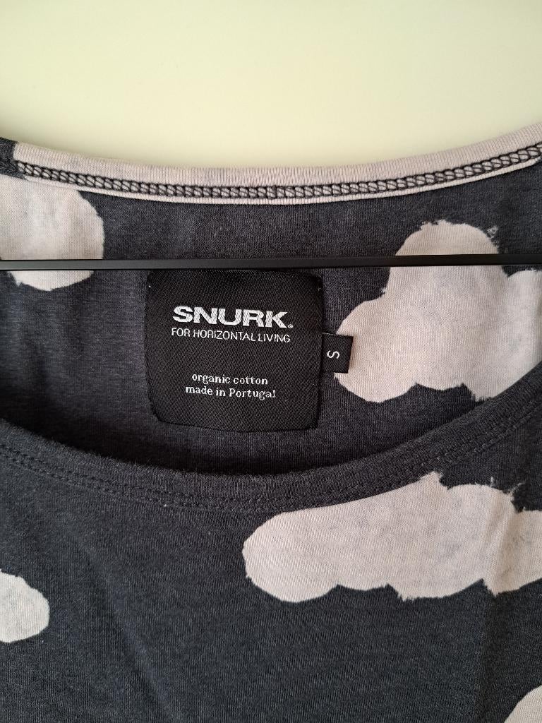 SNURK nachthemd - mooi blauw met wolkjes maat S, Snurk Amsterdam, Ophalen of Verzenden, Overige kleuren, Nachtkleding