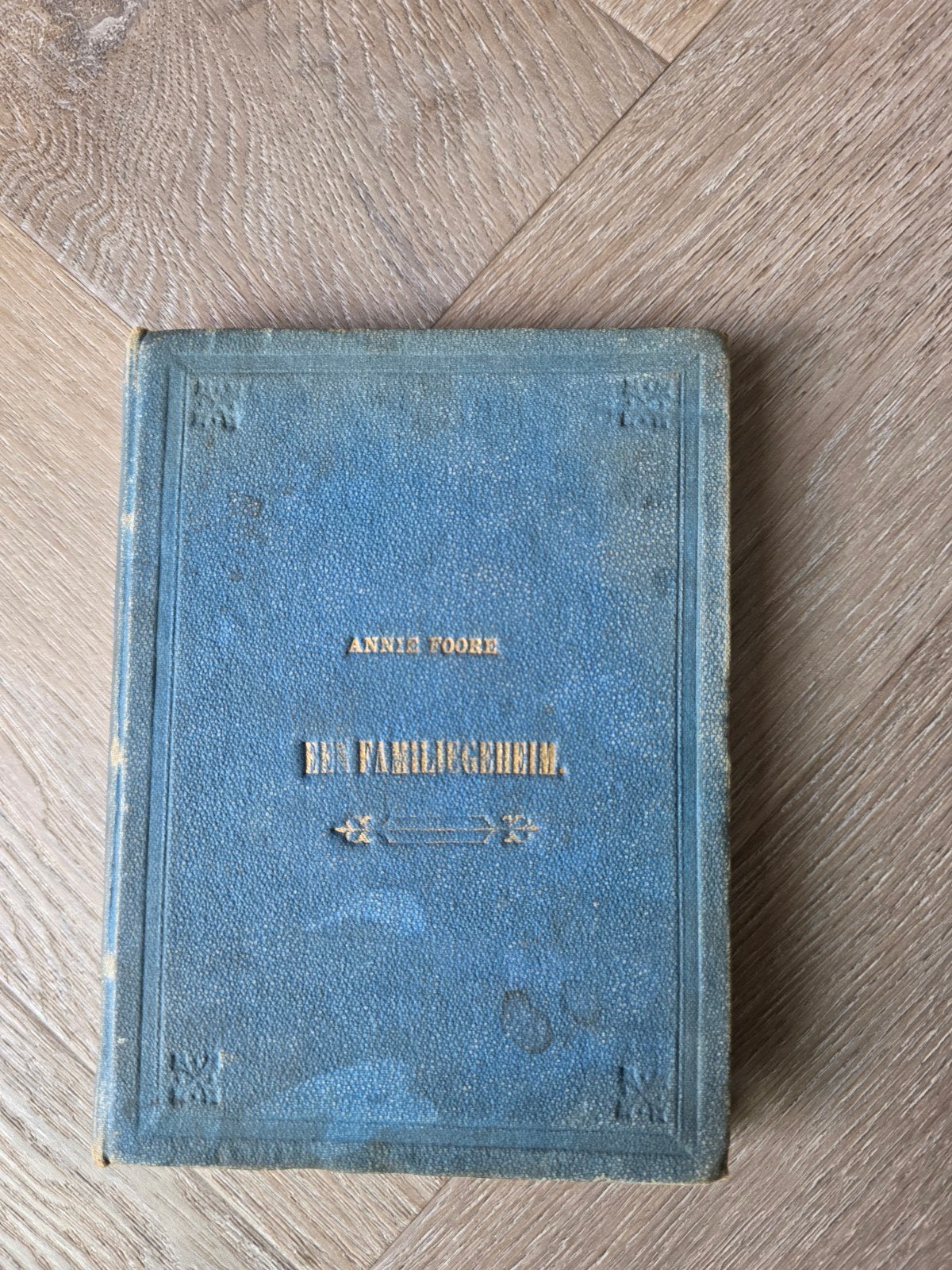 Antiek boek 1881 Een Familiegeheim Annie Foore + nota 1906, Ophalen of Verzenden