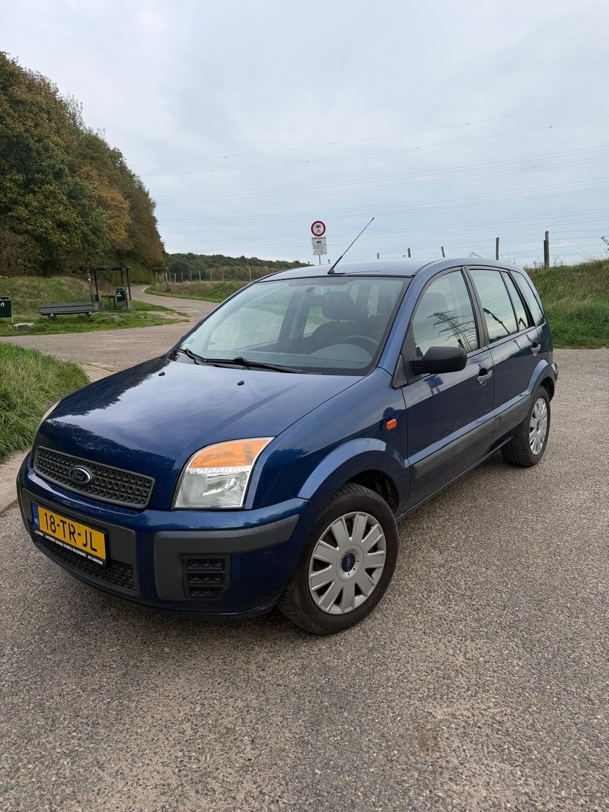 Ford Fusion 1.4 16V 2006 Blauw, Voorwielaandrijving, Blauw, 49 €/maand, Origineel Nederlands