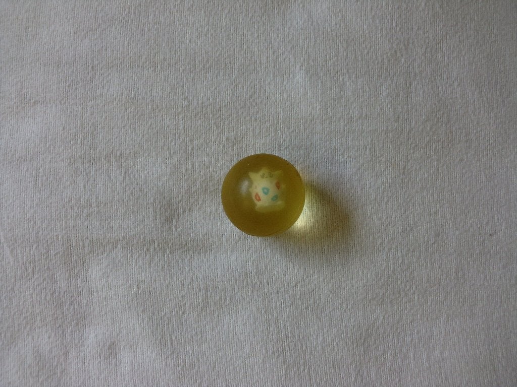 Pokémon kleine transparante rubber of plastic bal met Togepi, Ophalen of Verzenden, Gebruikt, Overige typen