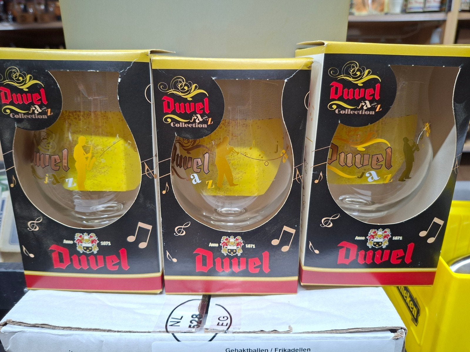 Duvel Jazz Collection Bierglazen - Nieuw in doos, Ophalen of Verzenden, Nieuw, Glas of Glazen, Duvel