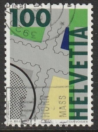 Zwitserland 1993 1498 Postzegel loupe 100c, Gest, Postzegels en Munten, Ophalen of Verzenden, Gestempeld