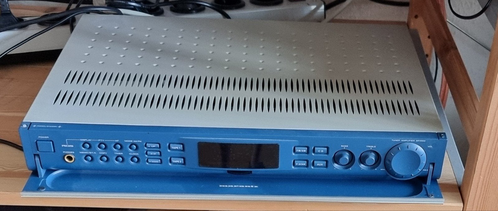 Marantz slimline blue vintage 2 x 45 watt  afstandbediening, Ophalen of Verzenden, Minder dan 60 watt, Marantz