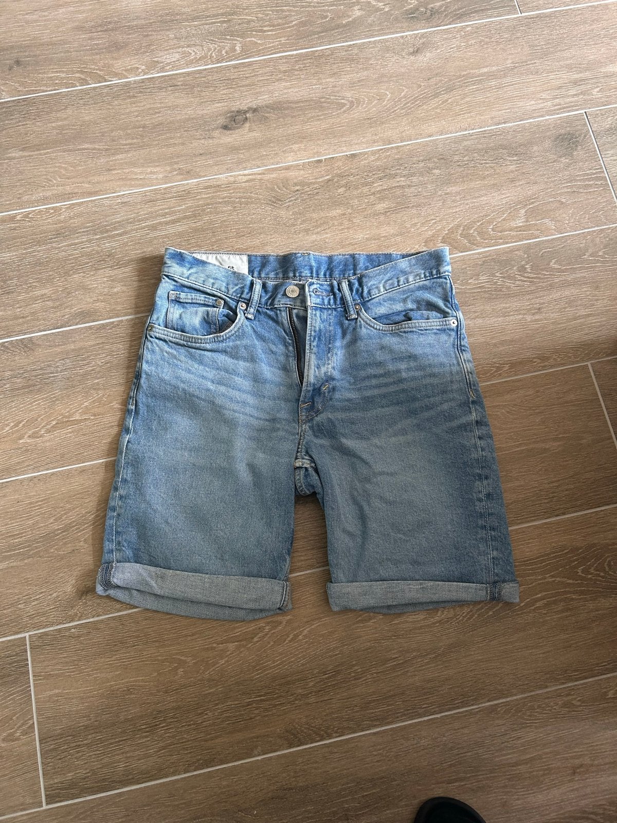 H&M Regular Fit Jeans Short - Maat 30, Ophalen of Verzenden, Zo goed als nieuw, Blauw, W32 (confectie 46) of kleiner