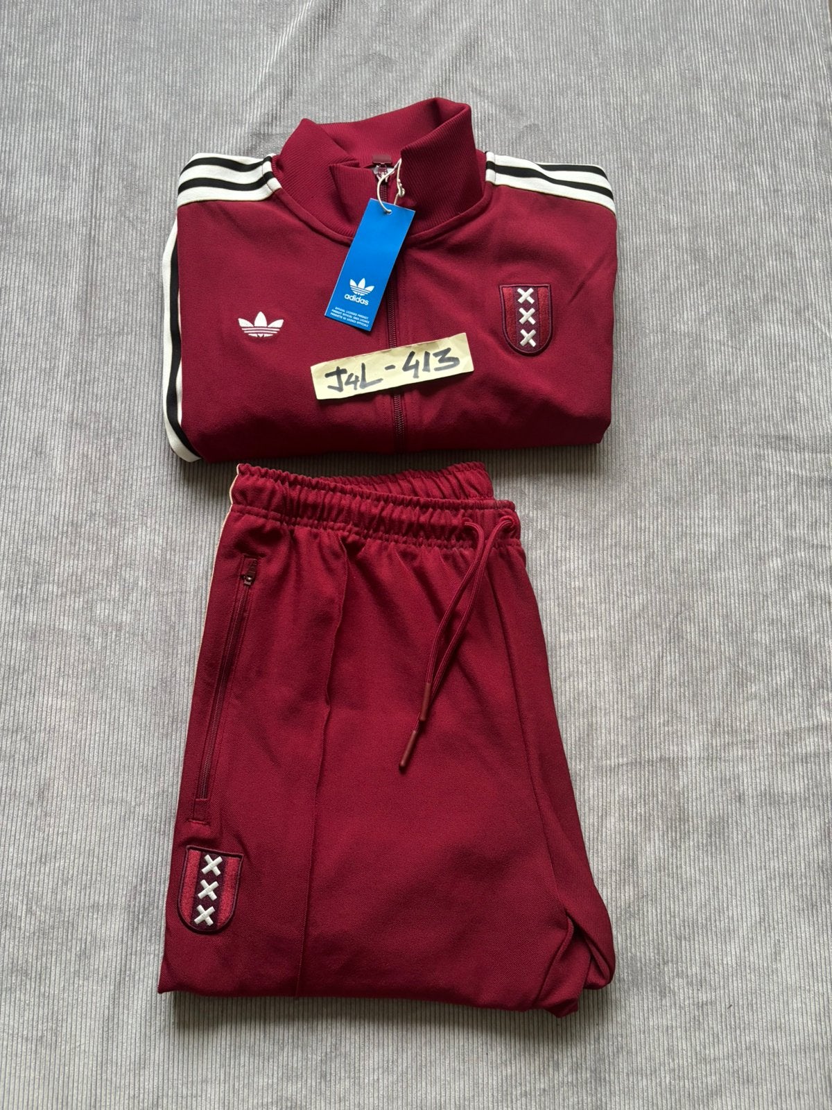 Origineel Ajax Amsterdam 125 jubileum trainingspak afca tdk, Maat XS of kleiner, Verzenden, Zo goed als nieuw, Shirt