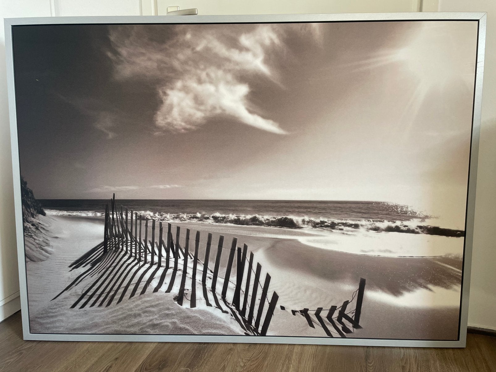 Wandposter met lijst, Huis en Inrichting, Woonaccessoires | Schilderijen, Tekeningen en Foto's, Gebruikt, 125 cm of meer, Ophalen of Verzenden
