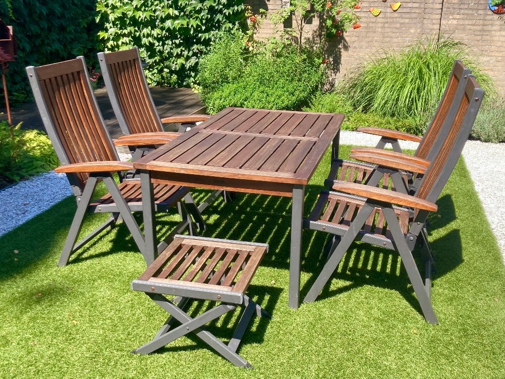 Kettler tuinset, Ophalen, 4 zitplaatsen, Gebruikt, Teakhout