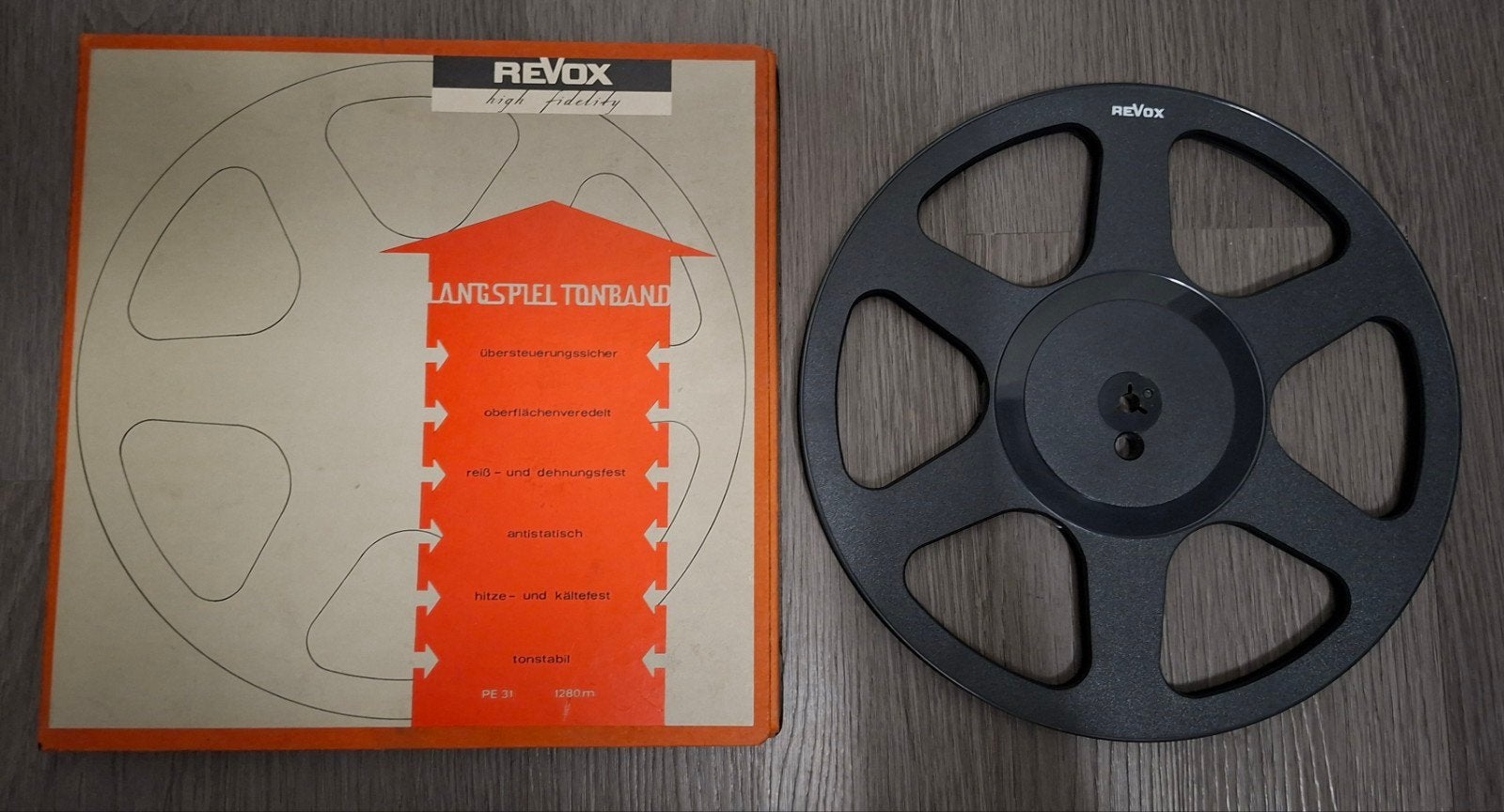 Revox bandrecorder spoel 10 inch met originele doos, Audio, Tv en Foto, Ophalen of Verzenden, Onderdeel