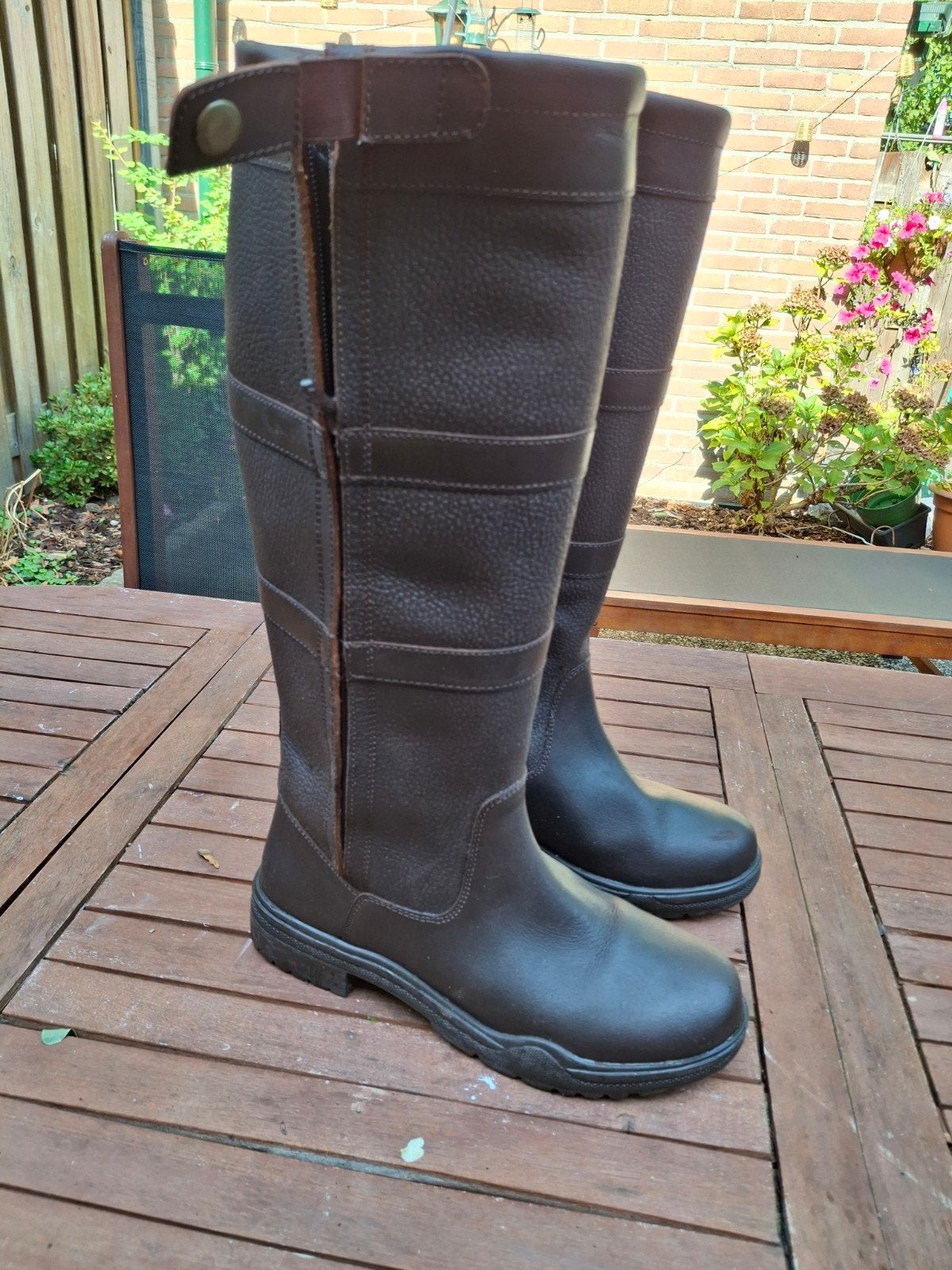 Discarpa outdoorlaarzen - maat 40 (valt als 38), Kleding | Dames, Hoge laarzen, Bruin, Ophalen of Verzenden, Zo goed als nieuw