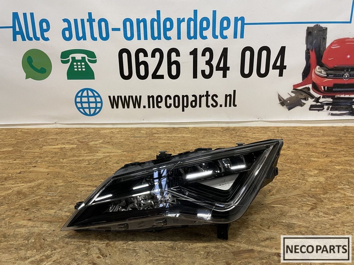 SEAT LEON 5F FACELIFT VOL LED KOPLAMP LINKS 5F1941007G, Auto-onderdelen, Verlichting, Gebruikt, Ophalen of Verzenden
