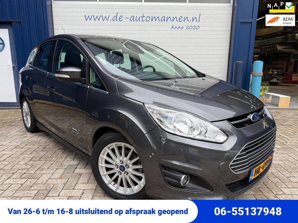 Ford C-Max 2.0 Plug-in Hybrid Titanium Plus automaat / LEER, Auto's, Ford, 137 pk, Gebruikt, Euro 6, 4 cilinders