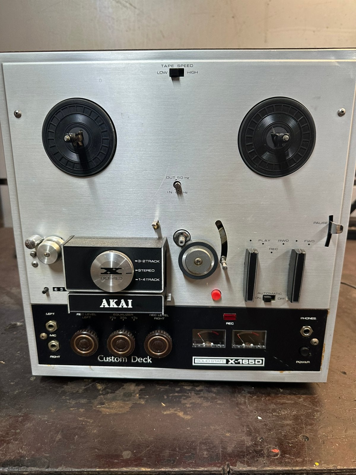 Akai X165D bandrecorder – voor onderdelen of revisie, Audio, Tv en Foto, Bandrecorders, Ophalen, Defecte bandrecorder