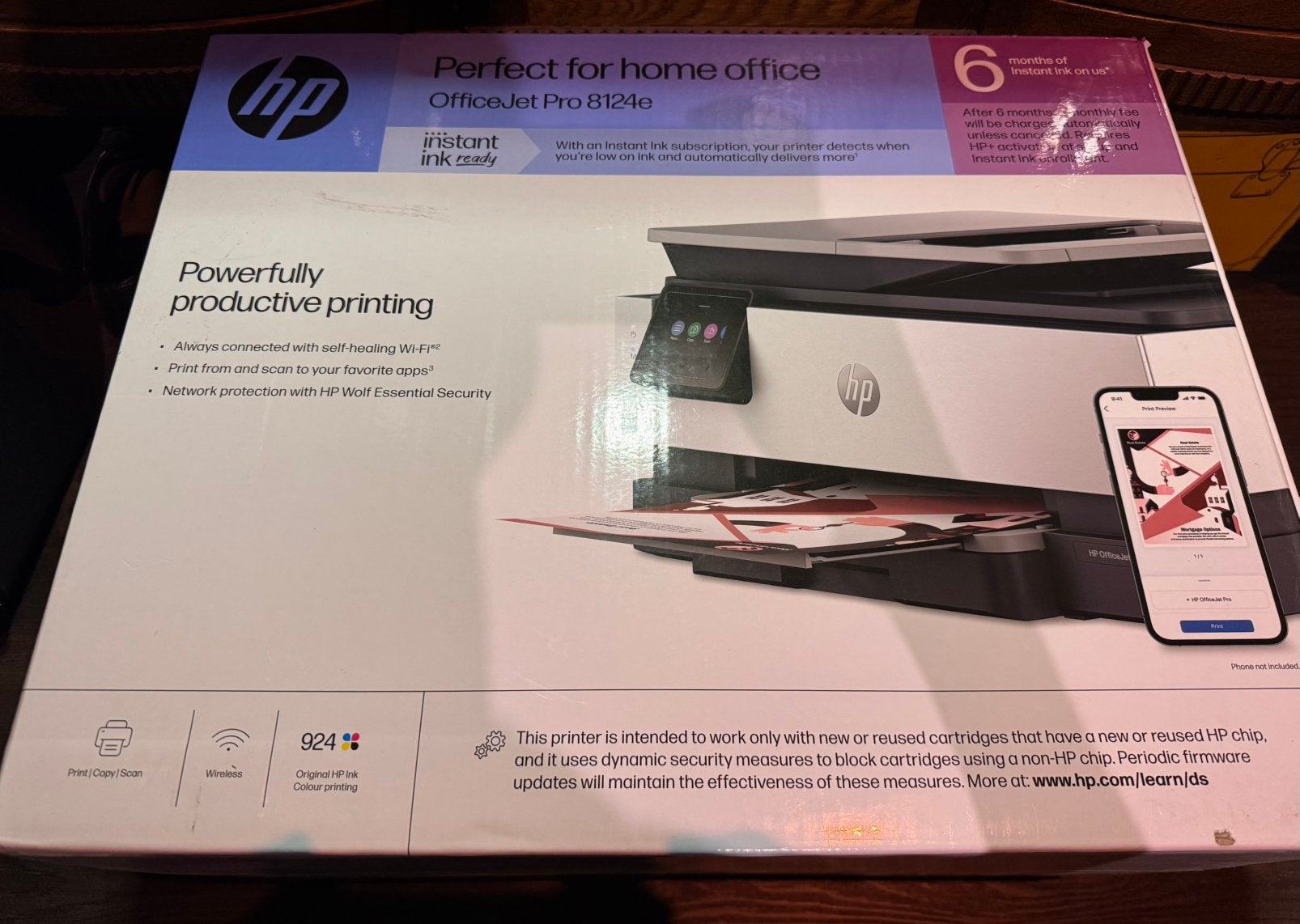 printer HP OfficeJet Pro 8124e NIEUW, Draadloos, Printer, Inkjetprinter, Nieuw