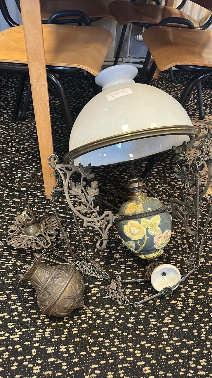 Antieke lamp, Antiek en Kunst, Antiek | Lampen, Ophalen