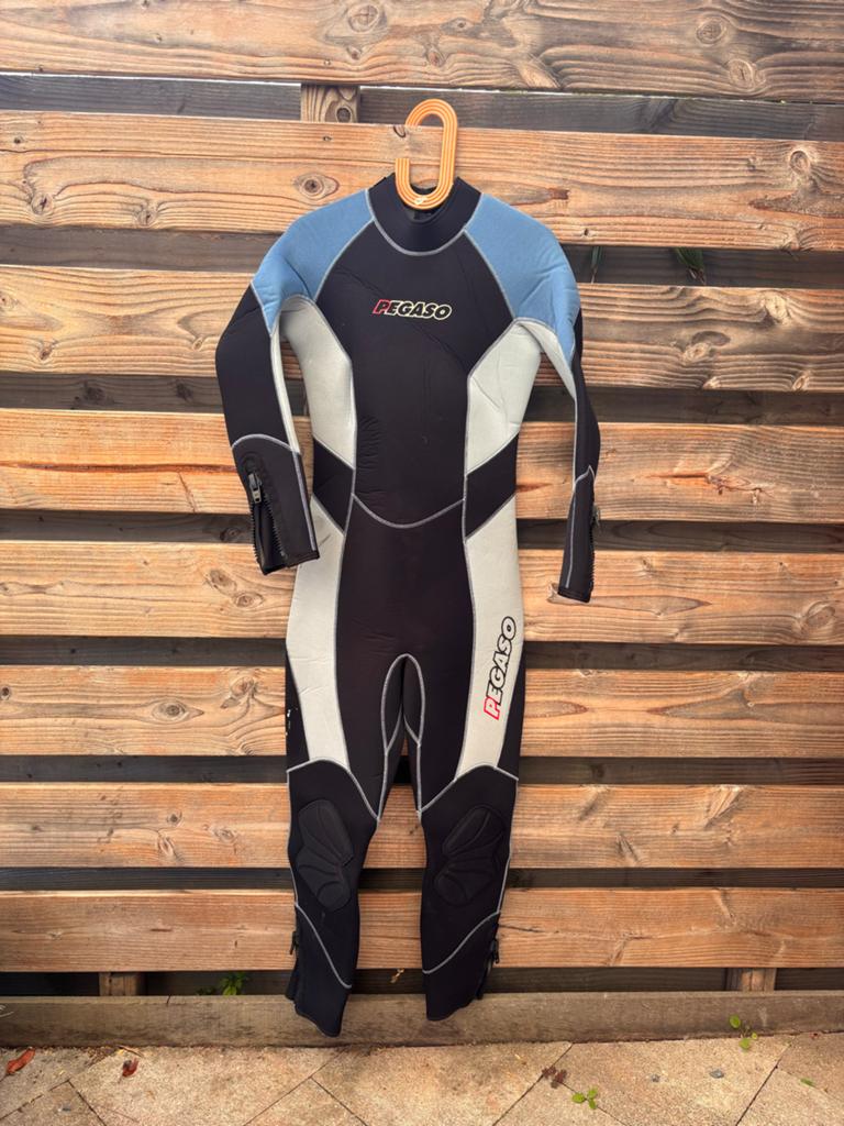 Pegaso Wetsuit 'Flex Zone' - Zwart/Blauw/Wit Maat S/M, Ophalen of Verzenden, Gebruikt, Duikpak