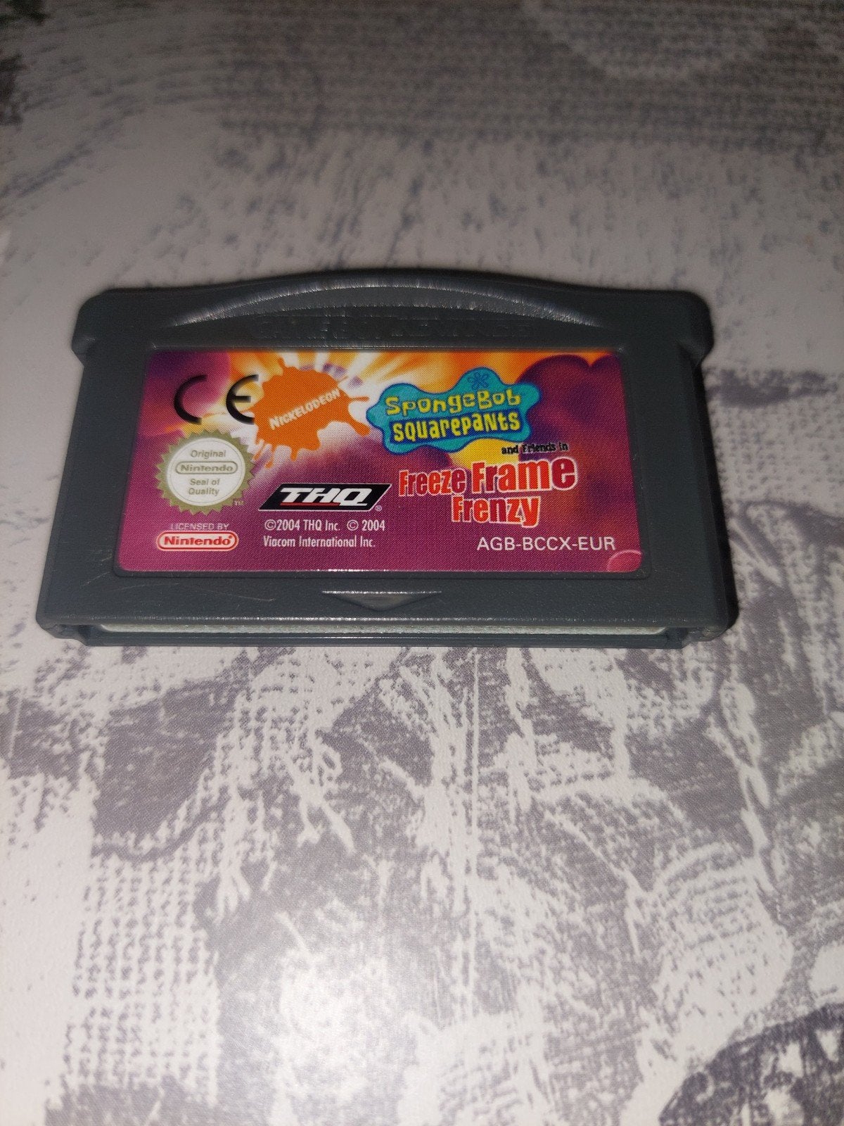SpongeBob SquarePants Freeze Frame Frenzy Game Boy Advance, Puzzel en Educatief, Gebruikt, 1 speler, Ophalen of Verzenden