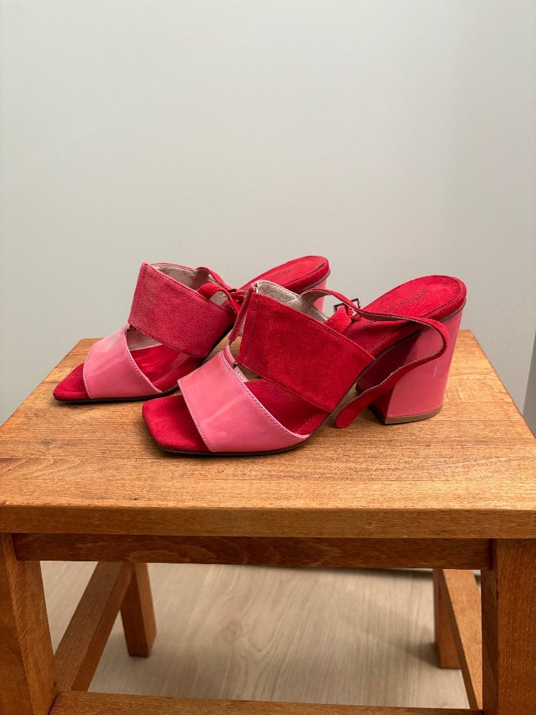Jeffrey Campbell sandaaltjes met blokhakken maat 38, Kleding | Dames, Ophalen, Overige kleuren, Sandalen of Muiltjes, Zo goed als nieuw